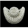 Image 1 : 14KT White Gold 1.06ctw Diamond Ring