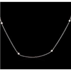 0.20ctw Diamond Necklace - 14KT White Gold