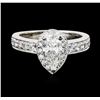 Image 2 : 14KT White Gold GIA Certified 1.53ctw Diamond Ring