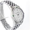 Image 3 : Rolex Stainless Steel 1.00ctw Diamond and Emerald DateJust Men's Watch