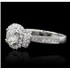 Image 4 : 18KT White Gold 2.09ctw Diamond Ring