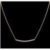 Image 2 : 14KT Yellow Gold 0.84ctw Diamond Necklace