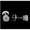 Image 2 : 1.51ctw Diamond Solitaire Earrings - 14KT White Gold