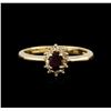 Image 2 : 14KT Yellow Gold 0.18ct Ruby and Diamond Ring