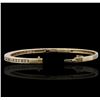 Image 3 : 14KT Yellow Gold 1.18ctw Diamond Bangle