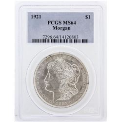 1921 PCGS MS64 Morgan Silver Dollar