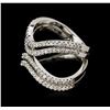 Image 2 : 14KT White Gold 0.71ctw Diamond Ring