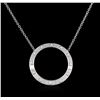 Image 2 : 0.50ctw Diamond Necklace - 14KT White Gold