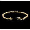 Image 3 : 14KT Yellow Gold 2.25ctw Diamond Tennis Bracelet