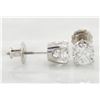 Image 4 : 1.31ctw Diamond Stud Earrings - 14KT  White Gold