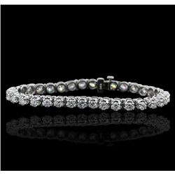 14KT White Gold 6.80ctw Diamond Tennis  Bracelet