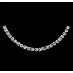 18KT White Gold 21.08ctw Diamond Necklace