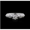 Image 2 : 18KT White Gold 1.04ctw Diamond Ring