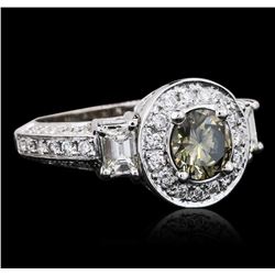 10KT White Gold 2.81ctw Diamond Ring