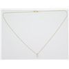 Image 7 : 0.50ctw Diamond Pendant With Chain - 14KT Yellow Gold
