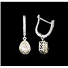 Image 2 : 2.58ctw Diamond Earrings - 14KT Two-Tone Gold