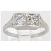 Image 4 : 0.55ctw Vintage Diamond Ring - 18KT White Gold