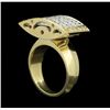 Image 3 : 18KT Yellow Gold 2.48ctw Diamond Ring