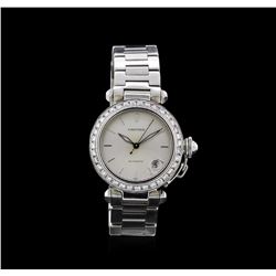 Cartier Stainless Steel 2.00ctw Pasha C Watch