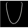 Image 2 : 18KT White Gold 24.39ctw Diamond Necklace