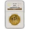 Image 1 : 1927 NGC MS63 $20 St. Gaudens Double Eagle Gold Coin