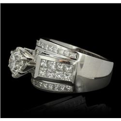 18KT White Gold 3.70ctw Diamond Ring