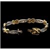 Image 3 : 1.50ctw Diamond Bracelet - 14KT Two-Tone Gold