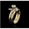 Image 3 : 14KT Yellow Gold 0.60ctw Diamond Ring