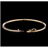 Image 3 : 0.81ctw Diamond Bangle Bracelet - 14KT Rose Gold