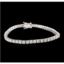 14KT White Gold 5.52ctw Diamond Tennis Bracelet