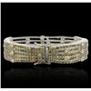 Image 2 : 18KT White Gold 19.79tcw Diamond Ribbon Bracelet