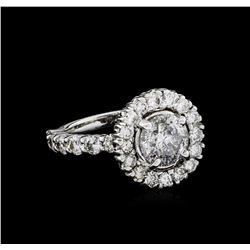 3.99ctw Diamond Ring - 18KT White Gold