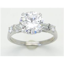 GIA Cert 2.64ctw Diamond Ring - Platinum