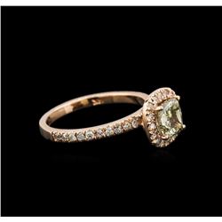 1.60ctw Fancy Diamond Ring - 14KT Rose Gold