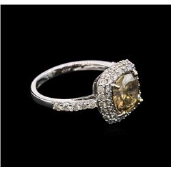 2.84ctw Fancy Brown Diamond Ring - 14KT White Gold