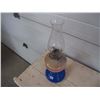 Image 2 : Vintage Blue Glass Base Oil Lamp