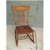 Image 1 : Oak Pressed Back Nursing Rocker