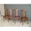Image 1 : Oak Lions Paw Chairs Set of 4