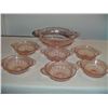 Image 1 : Pink Depression Glass Berry Set