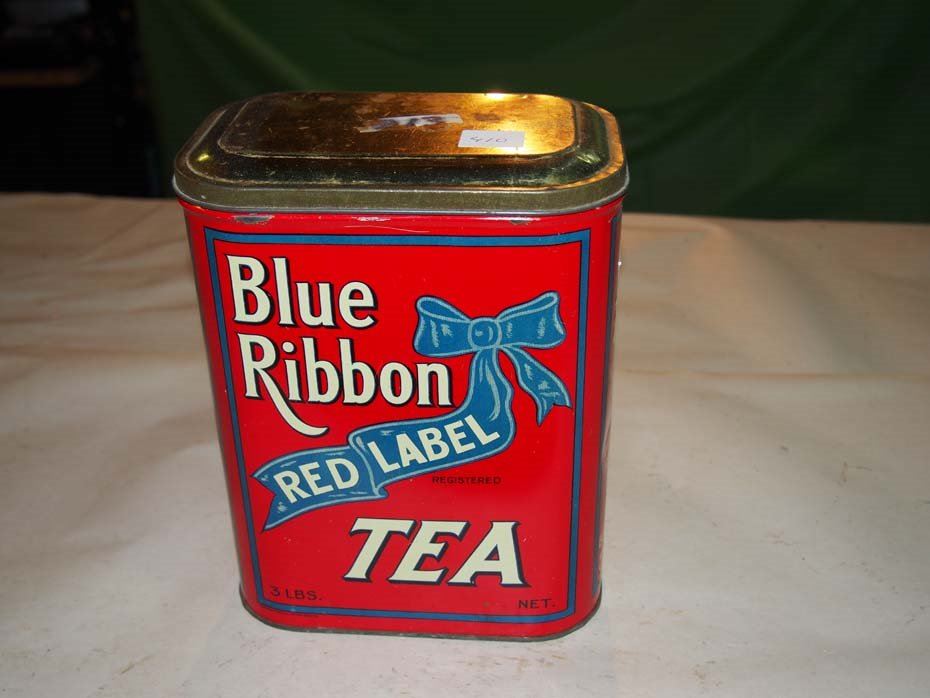 Blue Ribbon Tea Tin