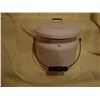 Image 1 : Old White and Black Enamel Chamber Pot