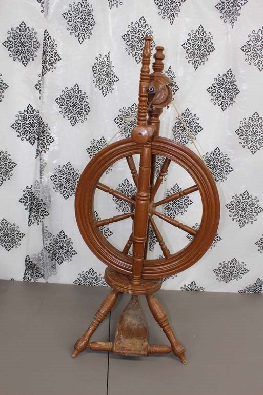 Antique Ethnic wool Spinning Wheel