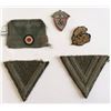 Image 1 : WWII German Cloth Patches & Medal Badge