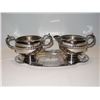 Image 2 : Viking Silver Plated Sugar & Creamer  w/ Tray & Bowl