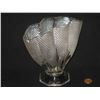 Image 2 : Hobnail "Thousand Eyes" Fan Shaped Clear Glass Flower Vase