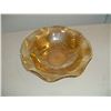 Image 1 : Large Fluted Iris / Herringbone Depression Glass Bowl