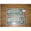 Image 1 : Canadian 1.00 Bills (2) 1967