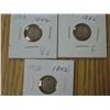 Image 1 : Silver 5 cent pieces (3)