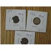 Image 1 : Silver 5 cent pieces (3)