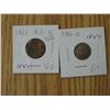 Image 1 : Silver 5 cent pieces (2)